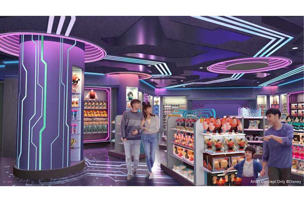 2027年春に開業予定、映画『シュガー・ラッシュ』の世界を舞台とした新アトラクション（ディズニーランドの公式サイトより）