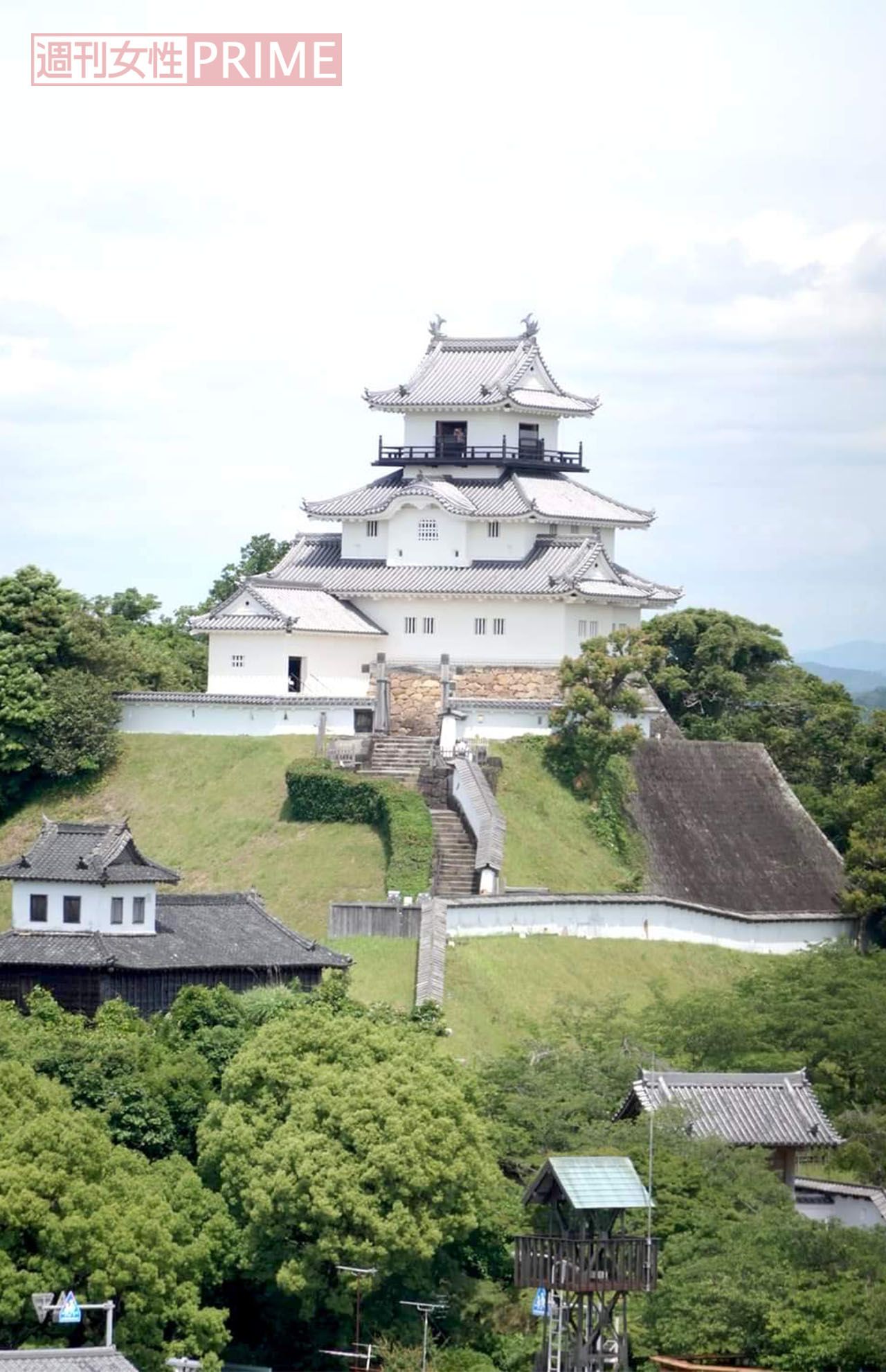 ドーミーインEXPRESS掛川の部屋からは掛川城がキレイに見える（撮影／みね子さん）