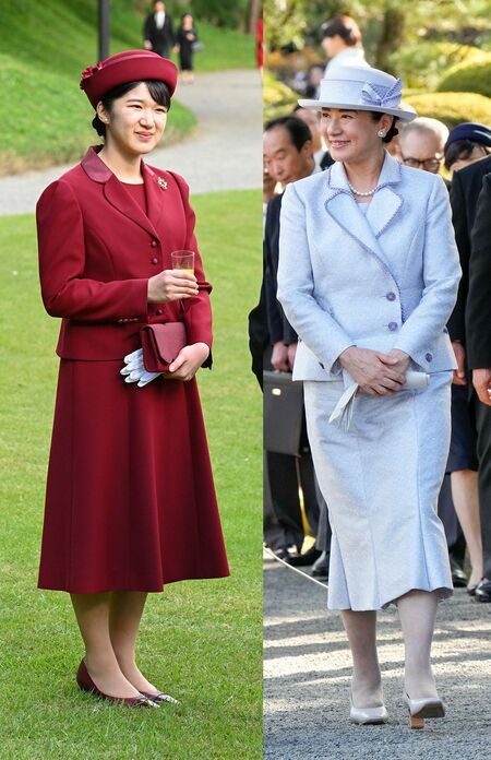 2025年10月の園遊会での雅子さまと愛子さま