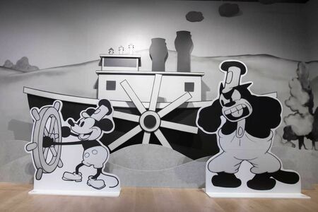 2020年に行われた『ミッキーマウス展THETRUEORIGINAL&BEYOND』で「蒸気船ウィリー」の展示　(c)Disney