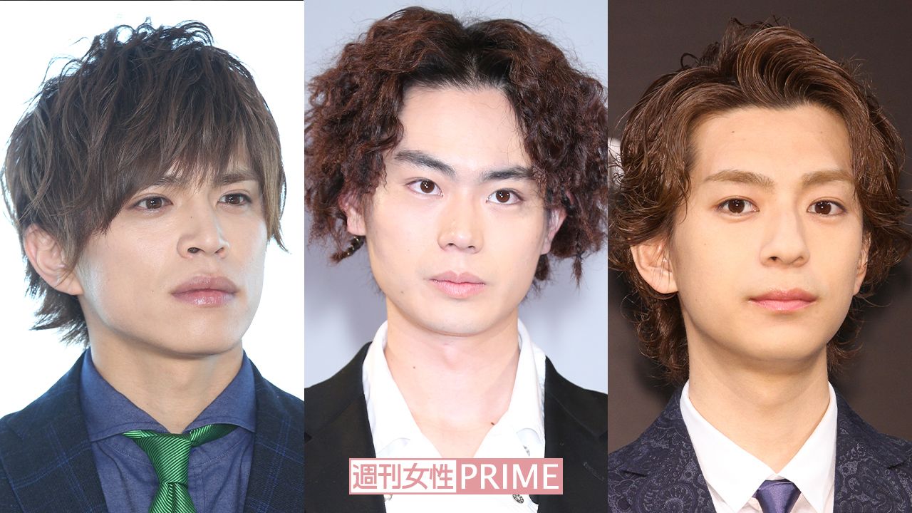 左から山本裕典、菅田将暉、三浦翔平