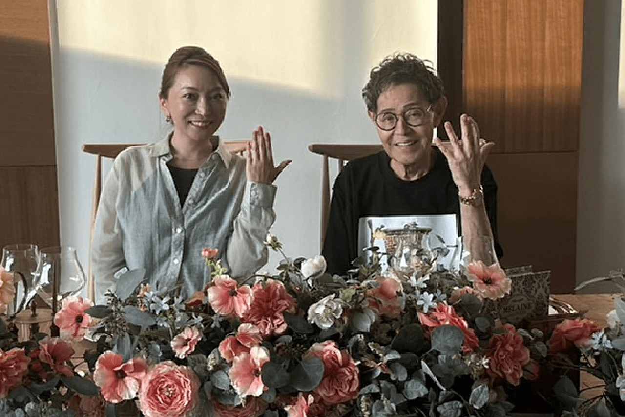 加トちゃんと14年ぶりに新郎新婦席に。初心に返った気がします（笑）