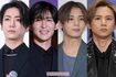 (左から)亀梨和也、目黒蓮、山田涼介、堂本光一