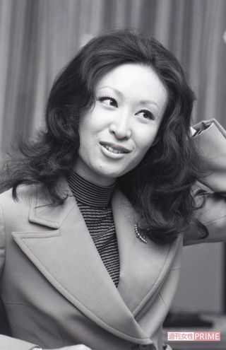 三田佳子。NHKプロデューサーと結婚した '74年に撮影