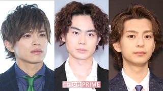 左から山本裕典、菅田将暉、三浦翔平