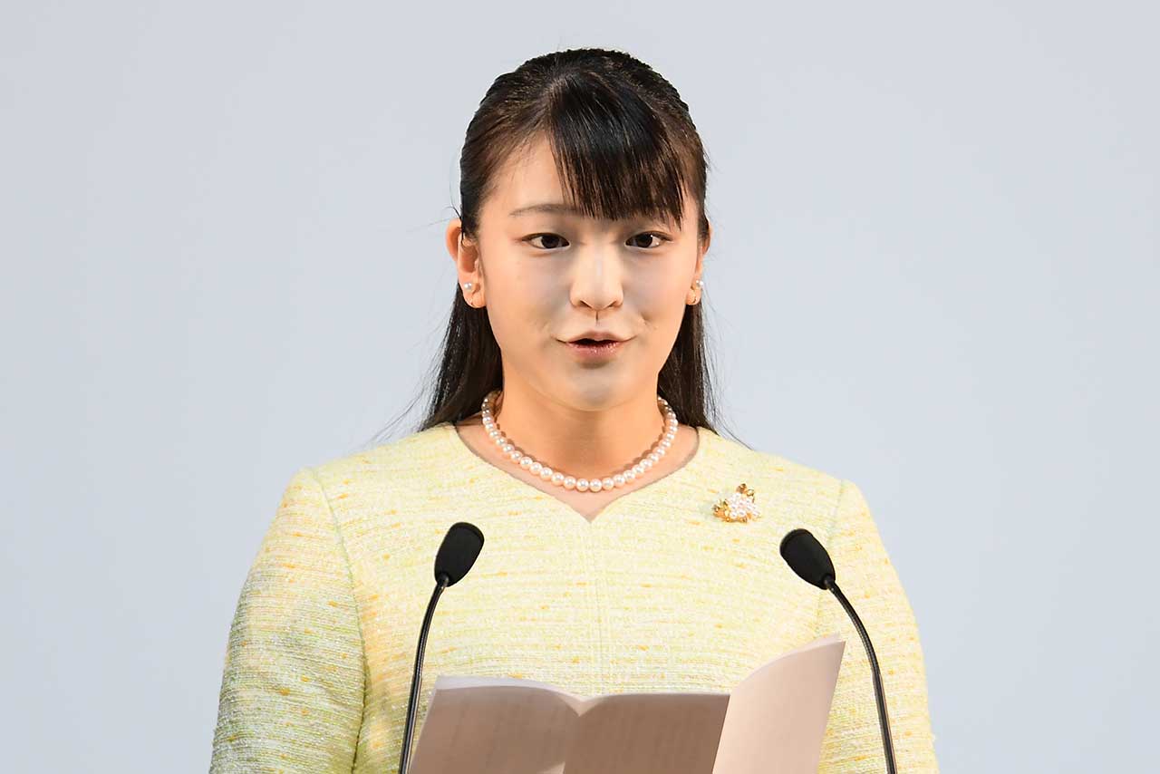 5月23日、全国都市緑化祭式典でお言葉を述べられる眞子さま