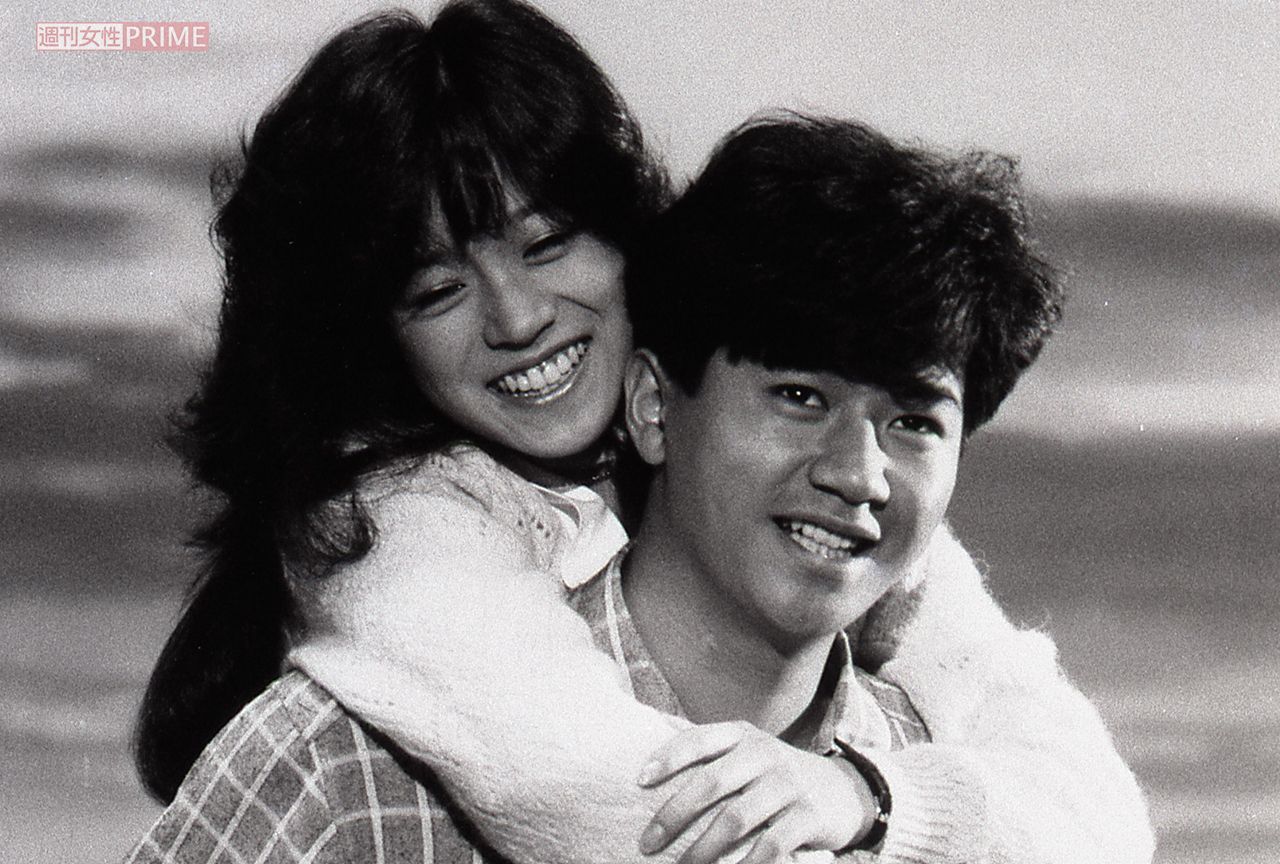 映画『愛、旅立ち』で共演した中森明菜と近藤真彦