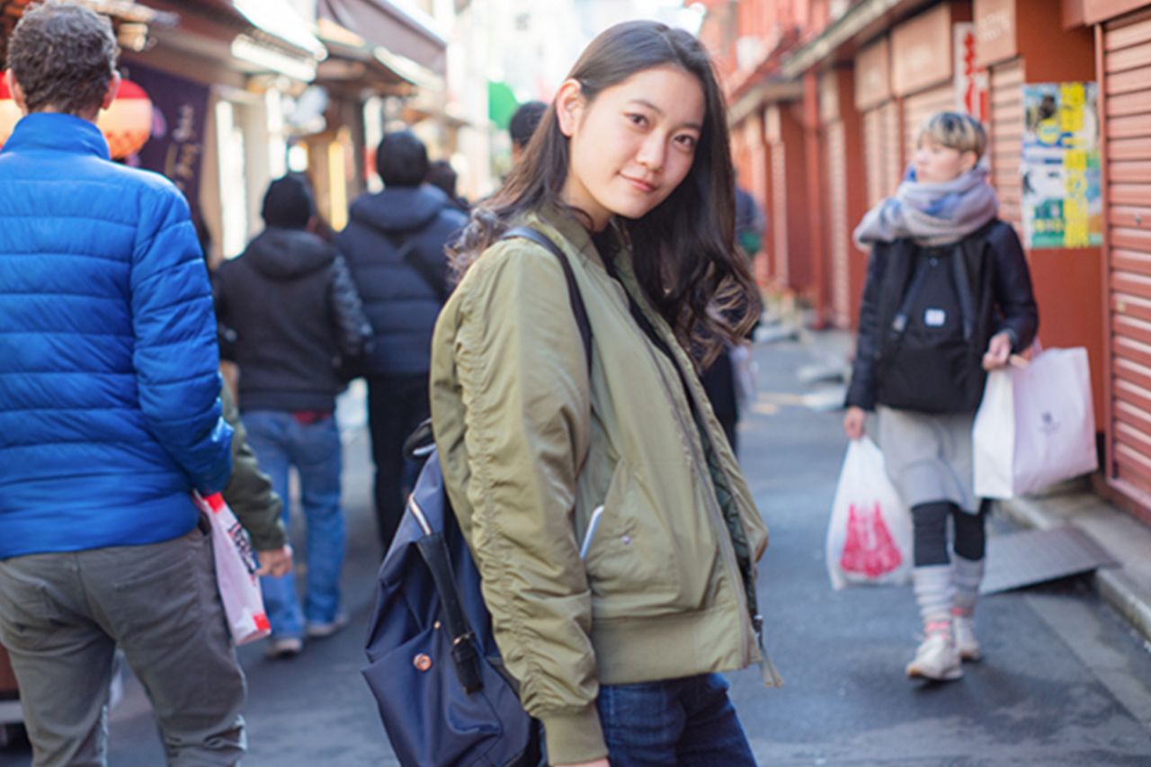 大学時代のリチ（「美学生図鑑」より）