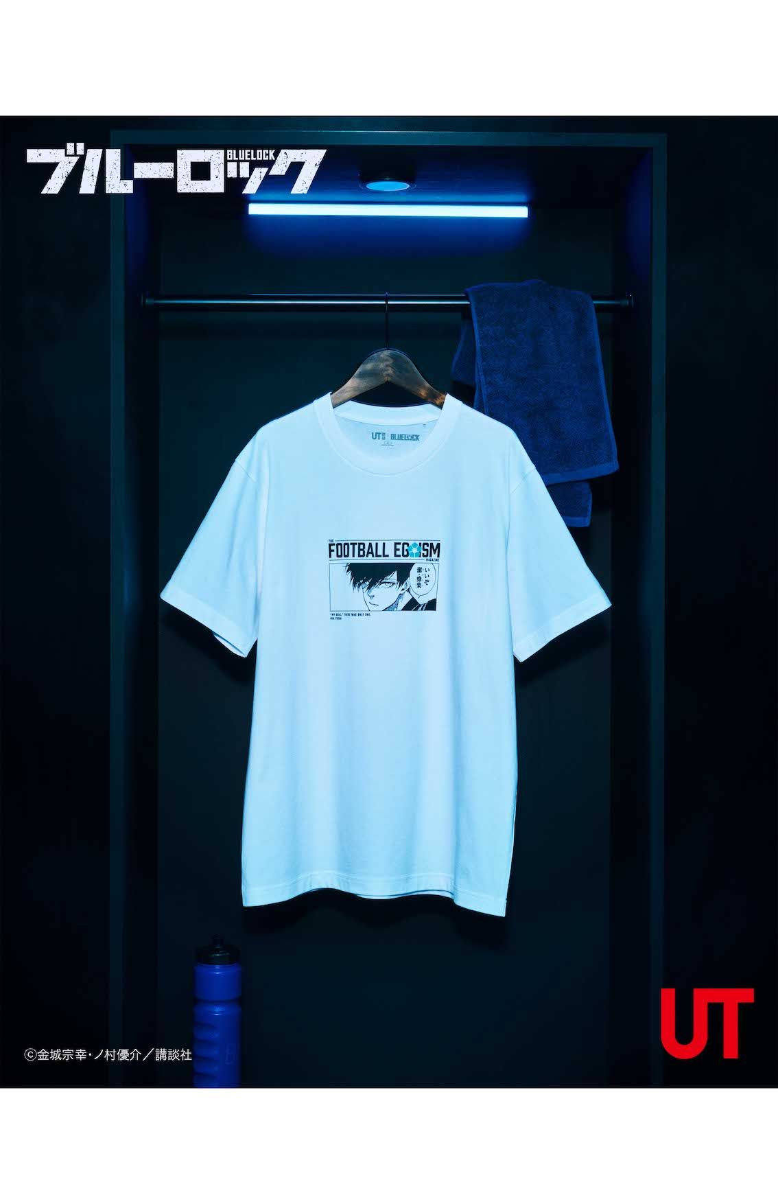 大人気漫画『ブルーロック』とのユニクロのコラボTシャツ（公式Xより）