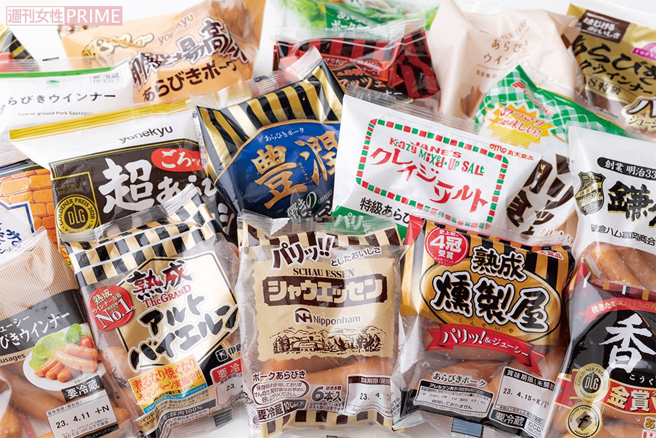 人気ウインナー20食べ比べ頂上対決！（撮影／矢島泰輔）