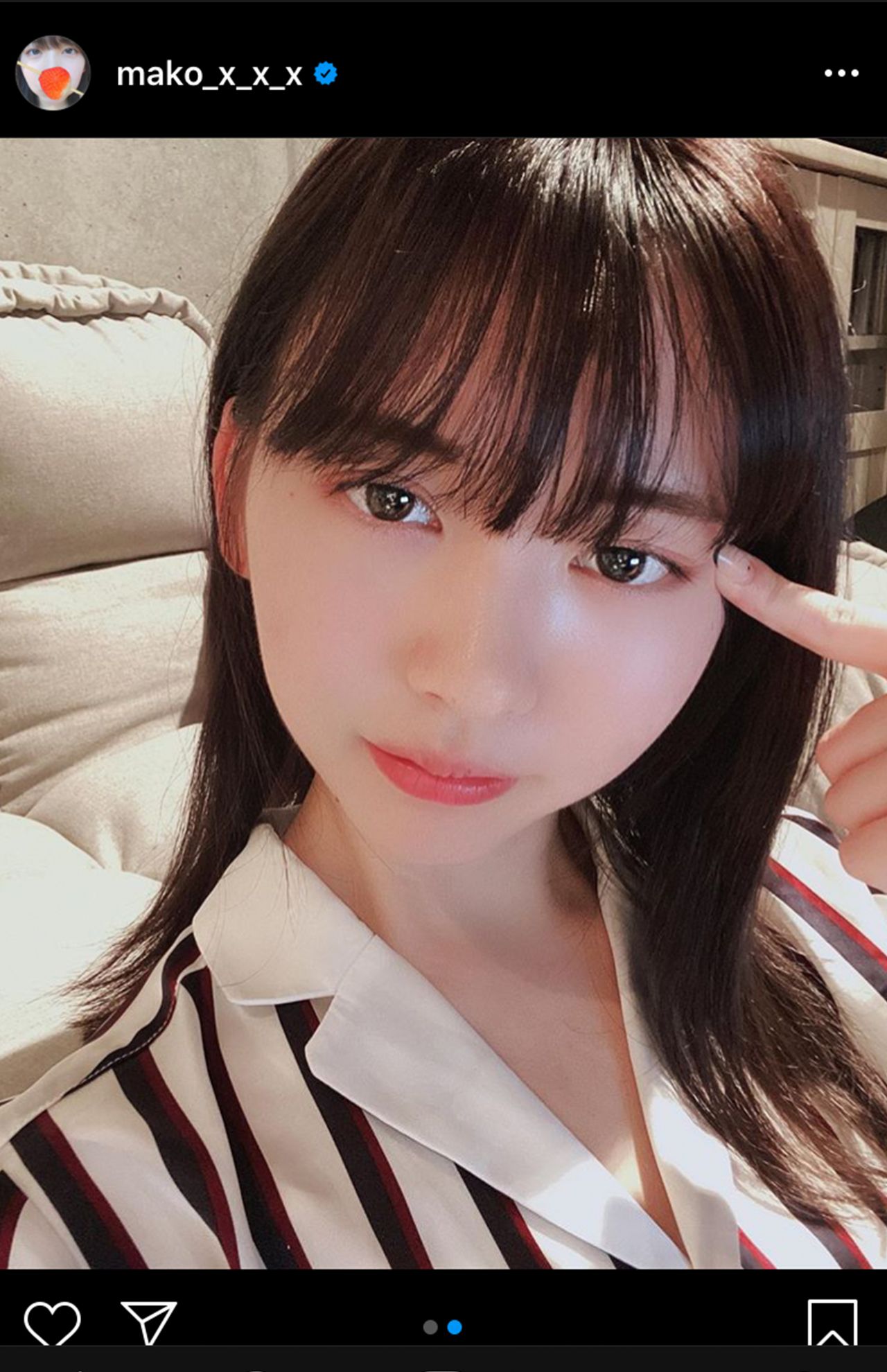 『まこみな』のまこ（インスタグラムより）