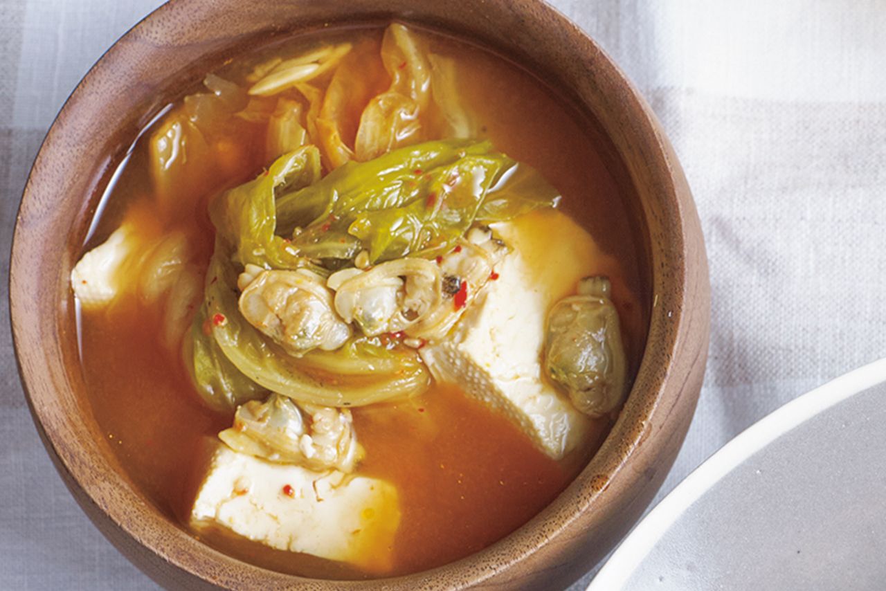 豆腐キムチスープ　撮影／中野博安