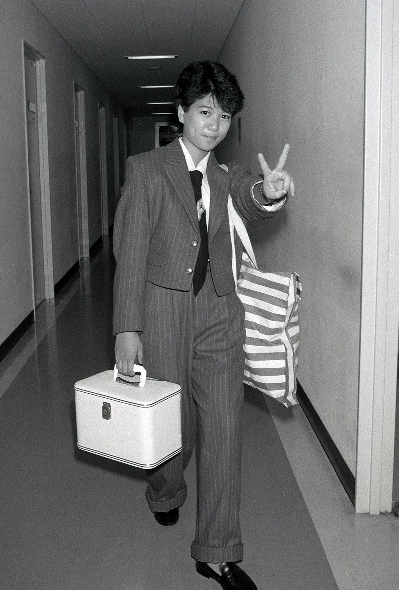 1984年10月の堀ちえみ。自身の判断で髪を切ったところ、シャンプーのCMが決まっていて事務所に𠮟られたという