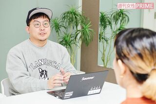 対談する澤井直人と丸山桂里奈