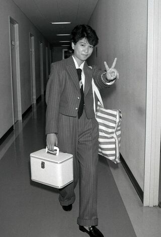 1984年10月の堀ちえみ。自身の判断で髪を切ったところ、シャンプーのCMが決まっていて事務所に𠮟られたという
