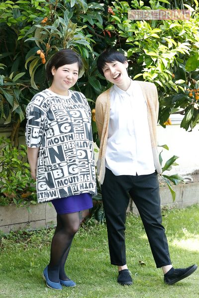 ”おしゃれ芸人”としても女子に人気。アジアン馬場園とハリセンボンはるか　撮影／吉岡竜紀