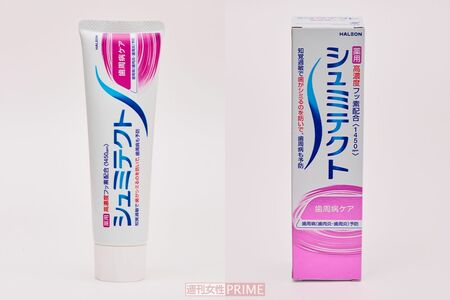 シュミテクト歯周病ケア/アース製薬768円（90g）　写真／山田智絵　※画像をクリックするとAmazonの商品ページにジャンプします。