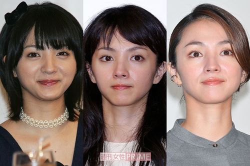 満島ひかり（写真左から2006年・21歳、2014年・29歳、2019年・34歳）