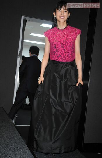 映画『ミッドナイト・バス』舞台挨拶に参加した小西真奈美（2017年11月撮影）