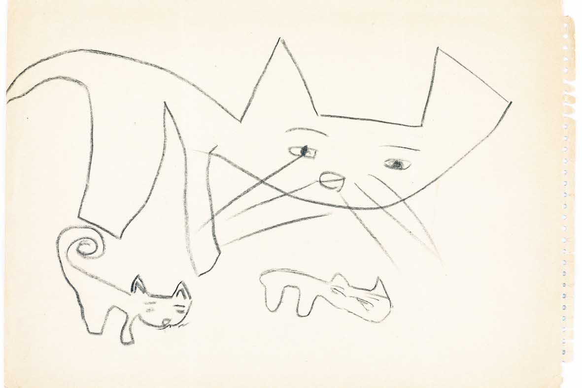 ヤマト運輸「クロネコ」マークのヒントになった絵