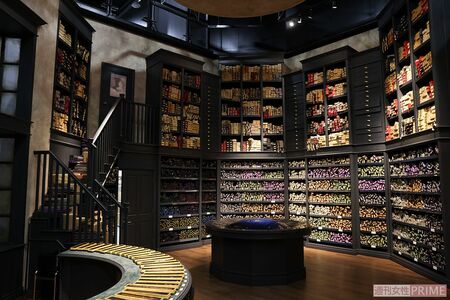 世界最大のハリー・ポッターショップ。販売アイテムは約4000点種類以上！　もちろん東京限定アイテムも多数（撮影／吉岡竜紀）