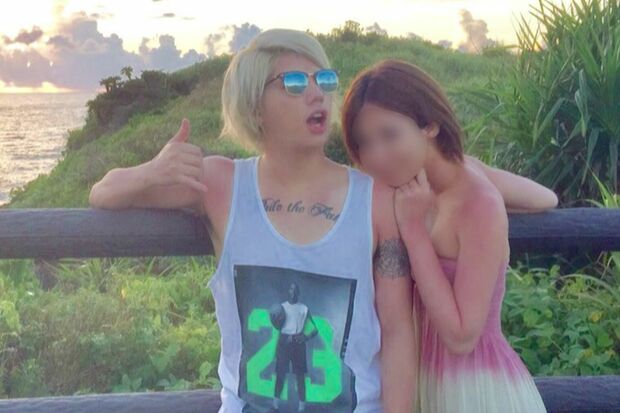 ガーシーがYouTubeにアップしたマイファスHiroと交際相手だったA子さん（プライバシー保護のため一部を編集部で加工）