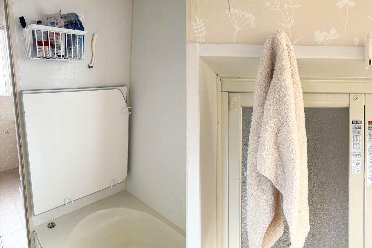 水アカやカビを引き寄せるので床置きは絶対にNG！