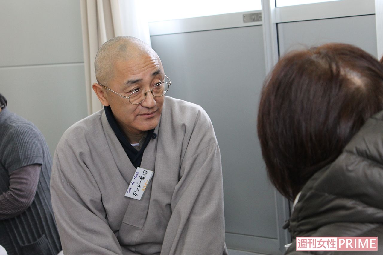 '12年2月23日、石巻の仮設住宅で