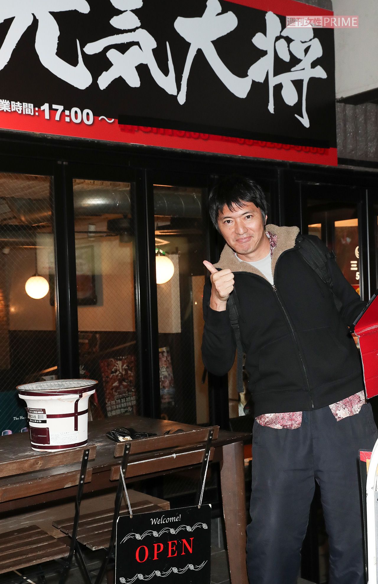 2020年12月、新宿にある長井秀和がオーナーを務める焼肉店で直撃