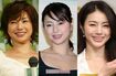 井川遥(写真左から 2003年・26歳、2006年・30歳、2014年・37歳)