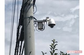 柳本智也容疑者宅近くに設置されていた防犯カメラ