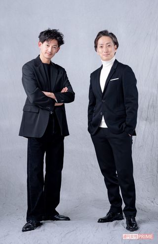 永山瑛太と中村七之助　撮影／高梨俊浩