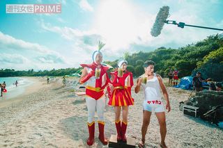 新作CMで原田龍二と共演した宇梶剛士と柳ゆり菜