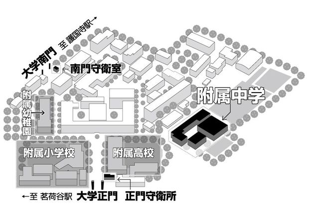 お茶の水女子大近辺の見取り図