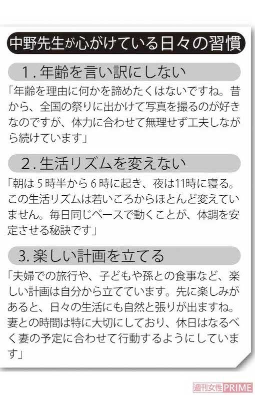 中野義澄先生が心がけている日々の習慣