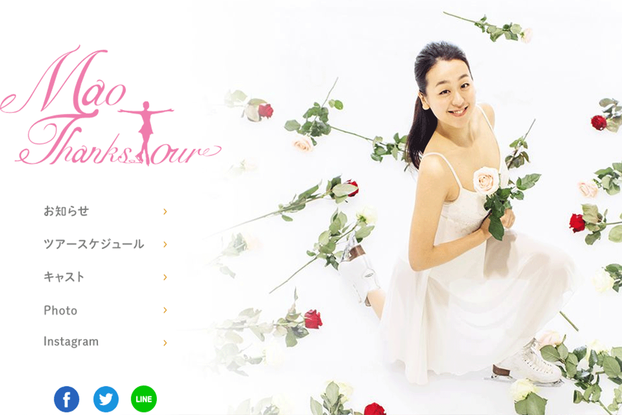 真央と姉の舞を含めた10人のスケーターと公演を行っている（公式ホームページより）