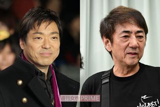 （左）香川照之（右）市村正親