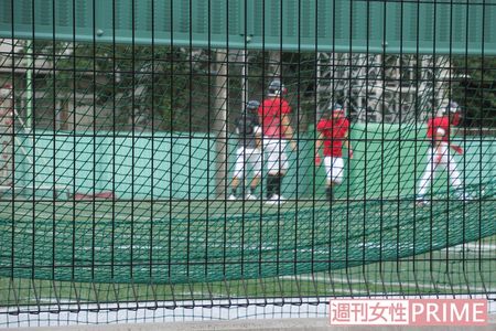 6月29日から選手全体の合同基礎練習を再開したが、今秋の公式戦の出場資格は得られなかった＝7月30日撮影