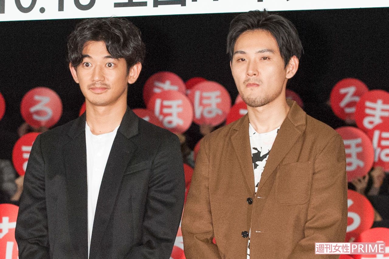 『まほろ駅前番外地』に出演した瑛太、松田龍平　　撮影／週刊女性写真班