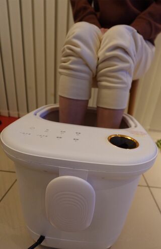 茶さんは入浴はしない日でも足湯は行って全身を温めるのが日課。足湯だけでも、全身じんわり汗もかいて非常にお気に入り