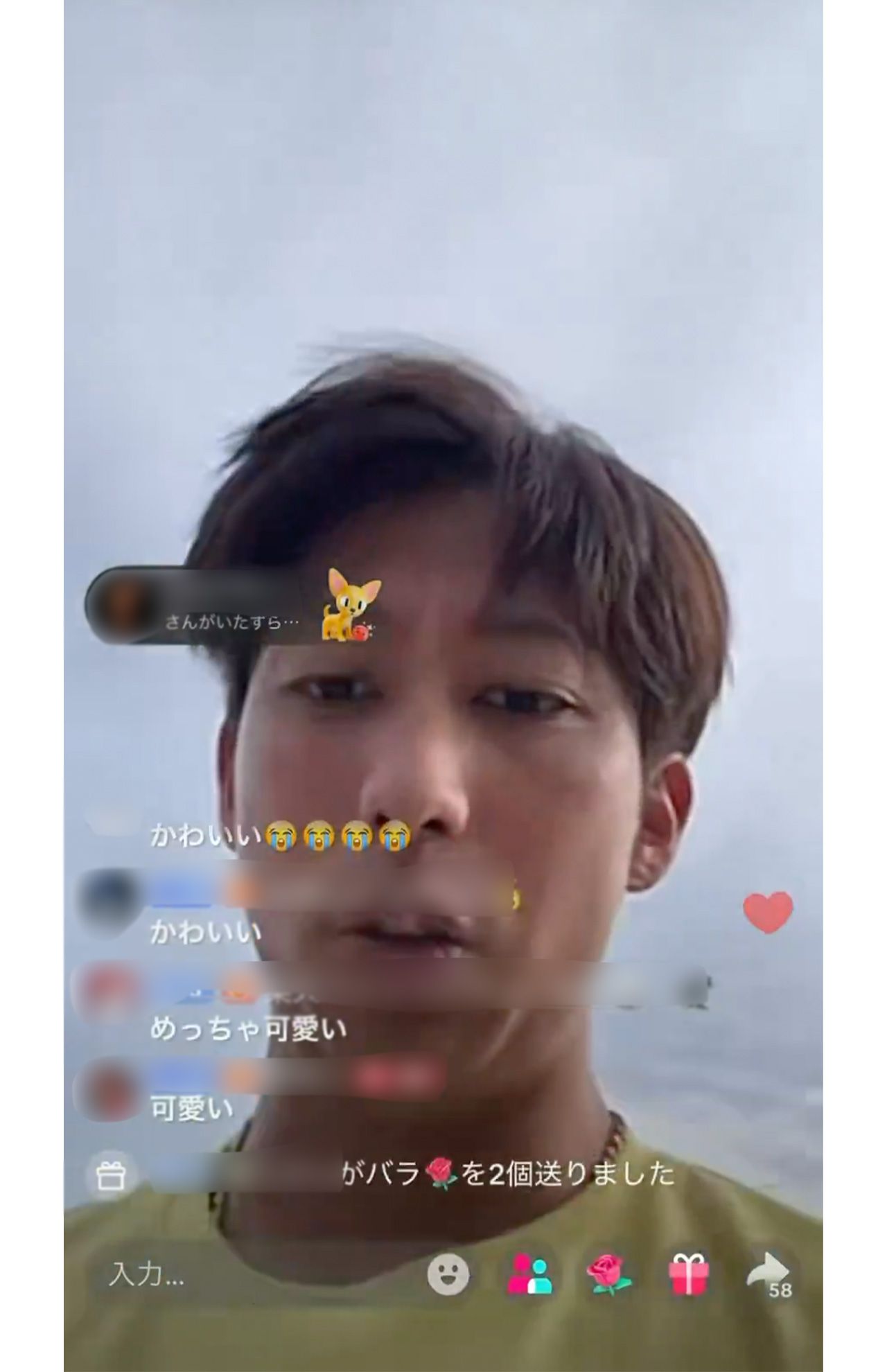 TikTokで連日のライブ配信をする元広島カープの羽月隆太郎