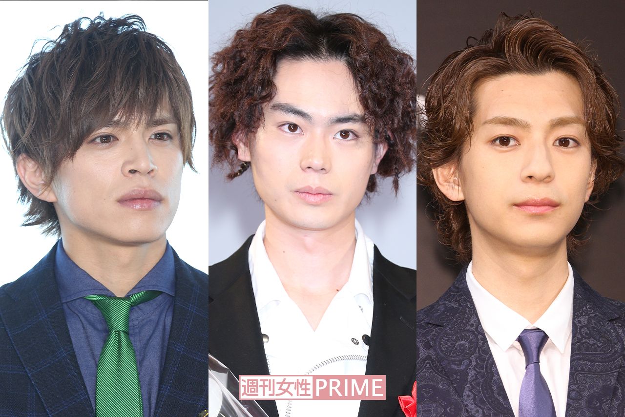 左から山本裕典、菅田将暉、三浦翔平