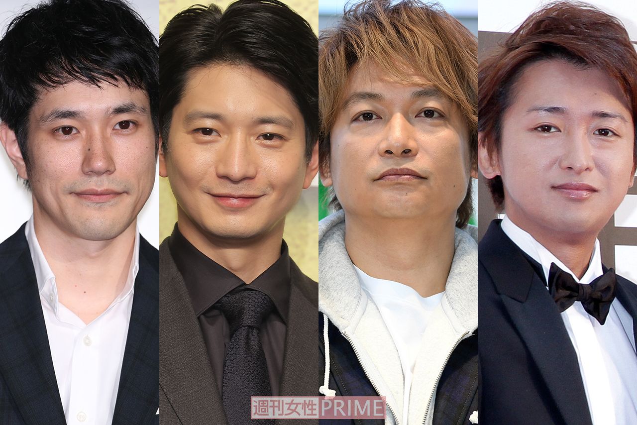 （左から）松山ケンイチ、向井理、香取慎吾、大野智