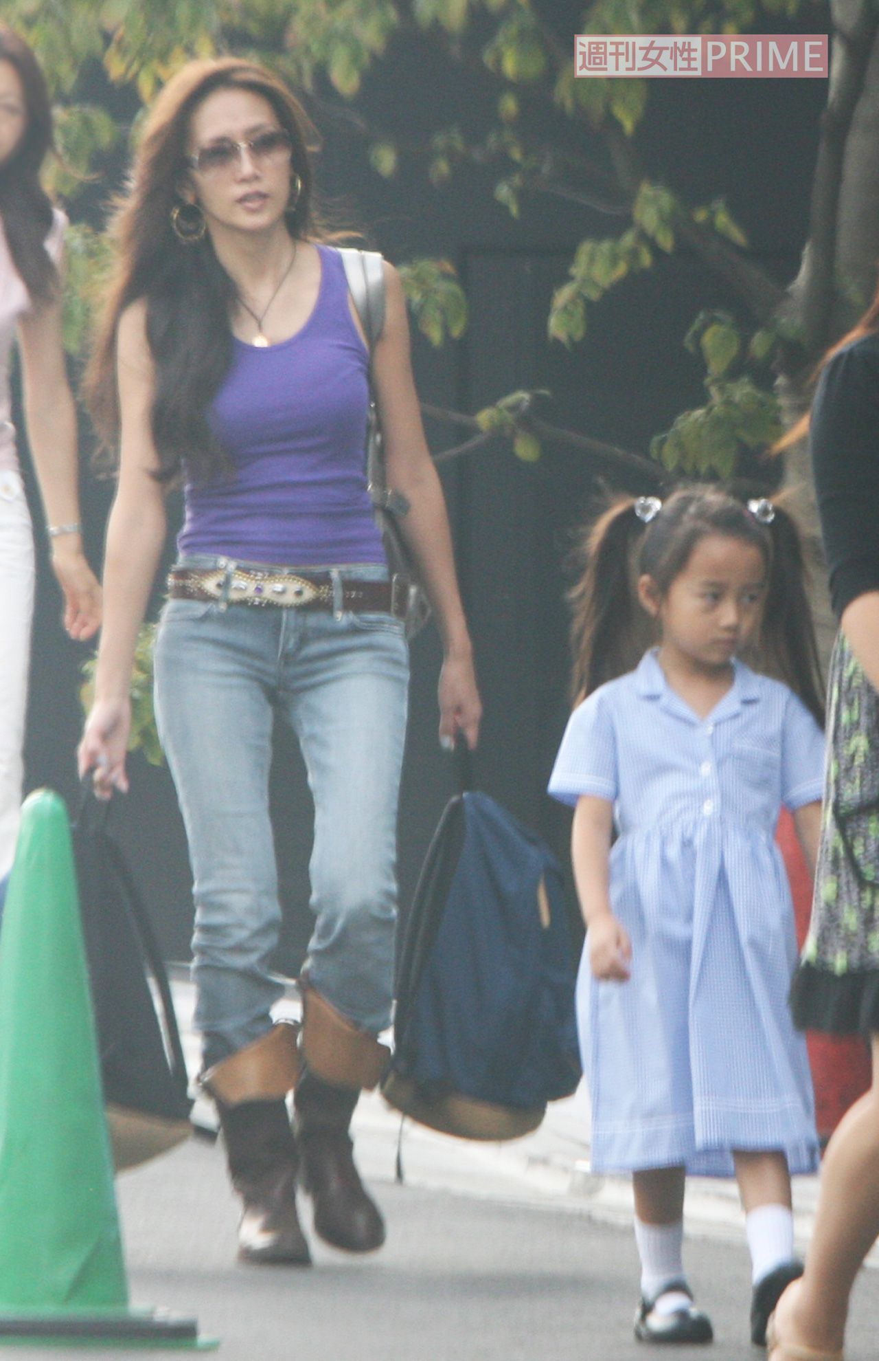 2007年8月下旬、Cocomiの“入学式”にあたるスクール初日に付き添った工藤静香