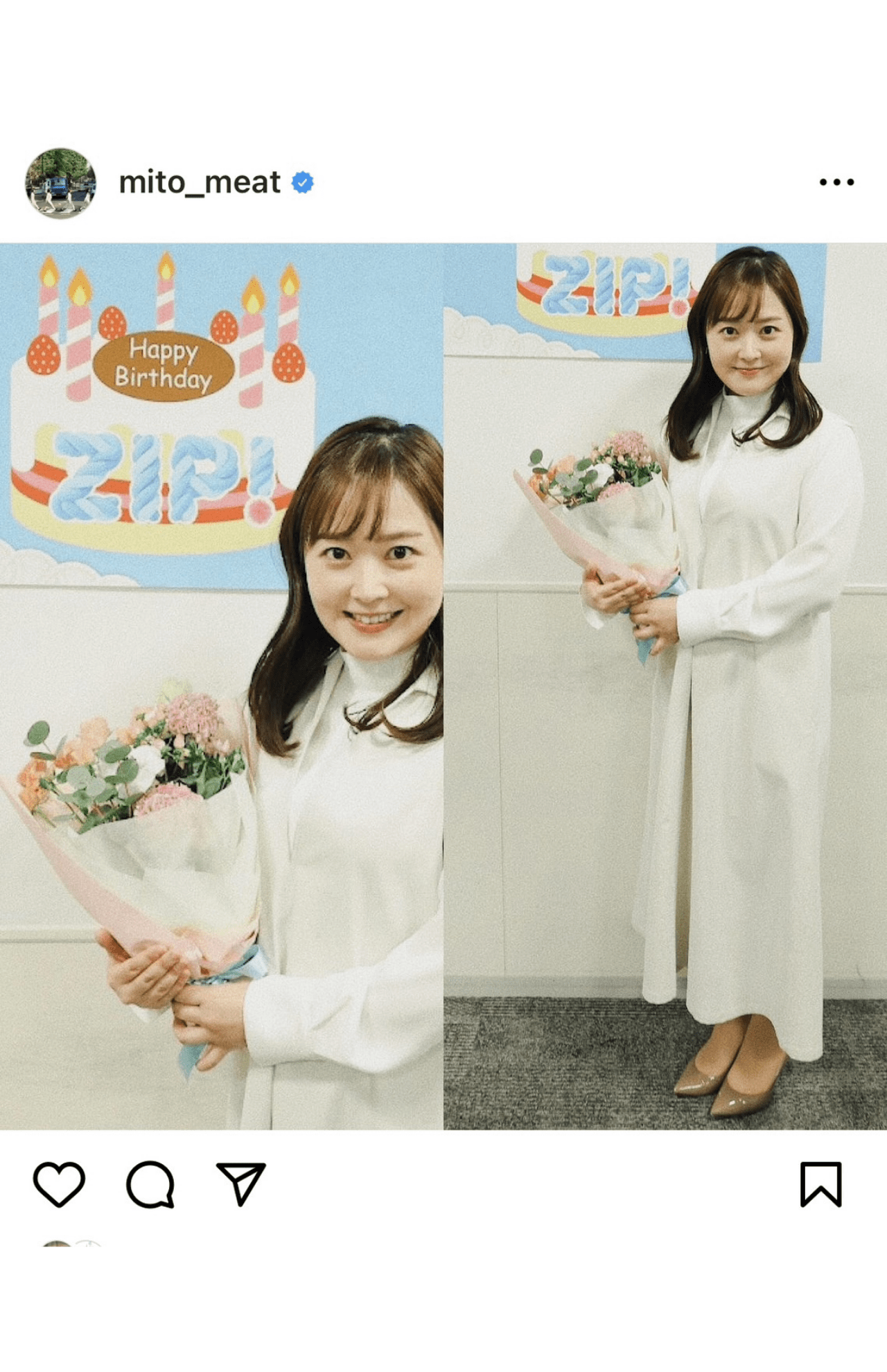 4月10日には、37歳の誕生日を迎えた（水卜アナインスタグラムより）