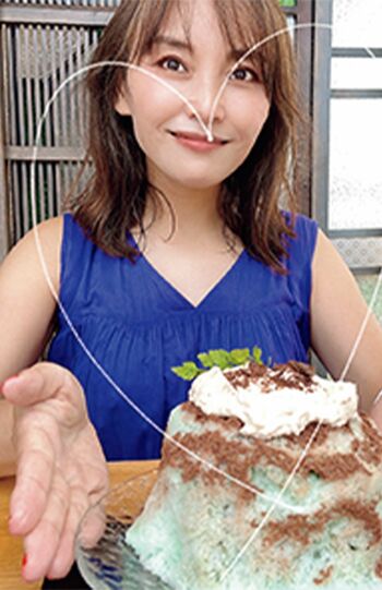 Mayumiさん●2021年夏より「氷活」をはじめ、SNSで発信するかき氷マニア。季節問わず、月に30杯から50杯ペースでおいしいかき氷を食べ歩く。※画像をクリックするとInstagramにジャンプします。