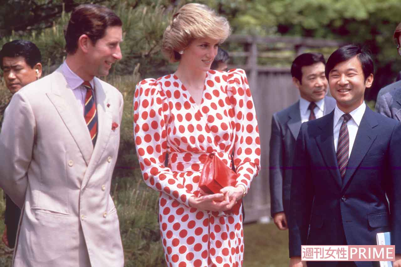1986年、イギリスのチャールズ皇太子とダイアナ妃を京都・修学院離宮で迎えられた天皇陛下