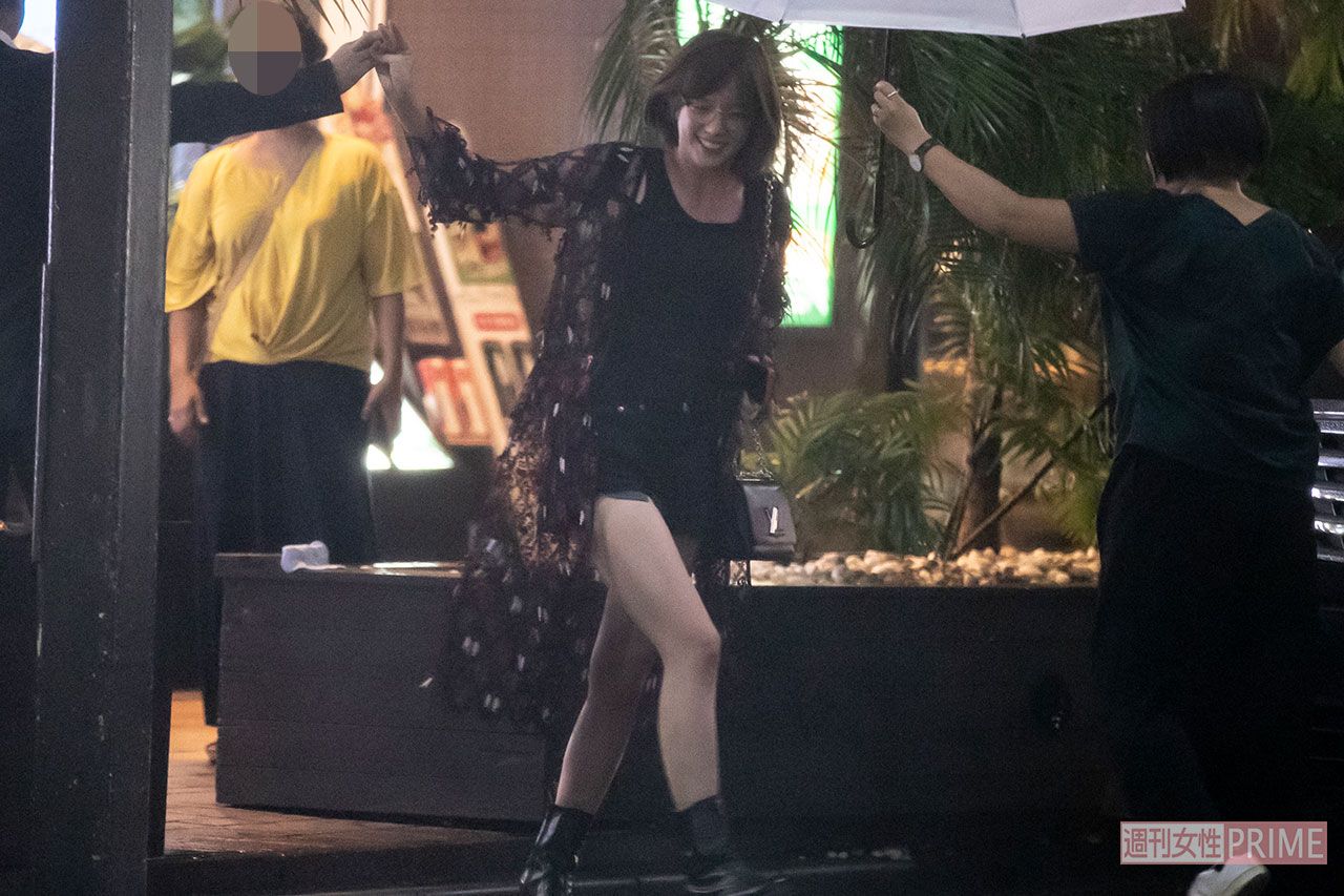 2次会の途中でタクシーに乗り帰宅した本田翼（'18年）