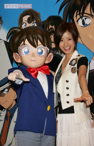 2006年、アニメ『名探偵コナン』放送10周年のスペシャルサポーター・上戸彩と