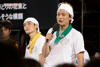 2011年7月、『27時間テレビ』の出張ビストロ企画で福島県二本松市を訪れた草なぎ剛と香取慎吾